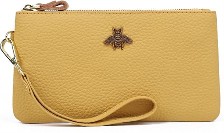 imeetu Women's Wristlet Clutch Purse Leather Cell Phone Wallet Handbag with Wris