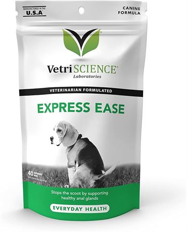 40 Count (16.6 oz) - VetriScience LaboratoriesExpress Ease, Anal Gland and Diges