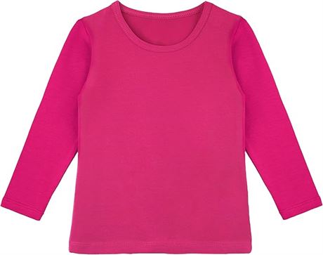 6 YEARS, Lilax Girls' Basic Long Sleeve Round Neck Cotton T-Shirt