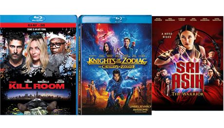 Pack of 3 movies - The Kill Room - Blu-ray + DVD; Knights of the Zodiac [Blu-ray