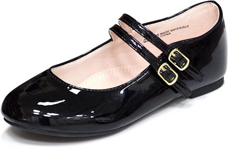 SIZE: US-1 UK-13 Girls Dress Shoes Mary Jane Shoes for Girls,Princess  Flats