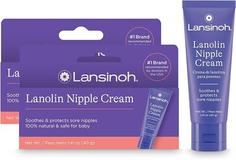 Lansinoh HPA Lanolin for Breastfeeding Mothers, 40 Grams -(Pack of 2)