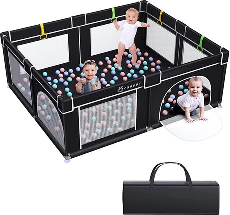 YOBEST Baby Playpen, Extra Large Playyard for Baby, Play Pens for Babies and Tod