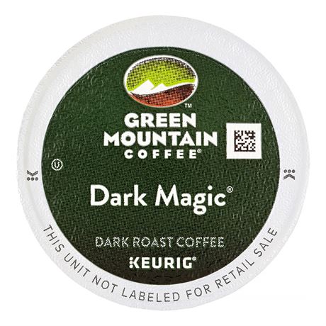 6 PACK Green Mountain Coffee Dark Magic Coffee Peelable ...
