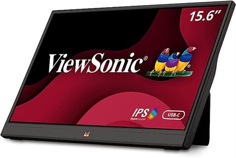 ViewSonic VA1655 15.6 Inch 1080p Portable IPS Monitor with Mobile Ergonomics, US