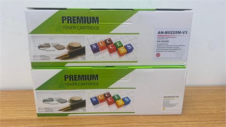 TN225Y & TN225M Premium Toner Cartridges AN-B0225Y-V6,AN-B0225M-V3