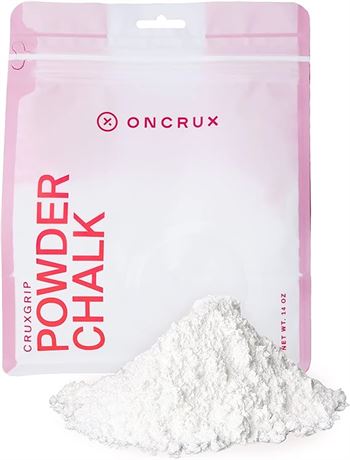 ONCRUX Loose Chalk Powder 14 OZ- Magnesium Carbonate Gym Chalk for Rock Climbing