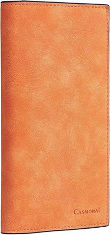 CASMONAL Premium vegan Leather Checkbook Cover