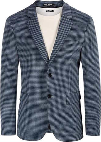 SIZE:XL PJ PAUL JONES Mens Casual Blazer Buttons Notch Lapel Business Suit
