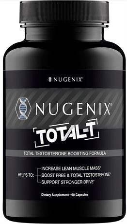 BB 01/26 Nugenix Total-T, Free and Total Testosterone Booster Supplement for Men