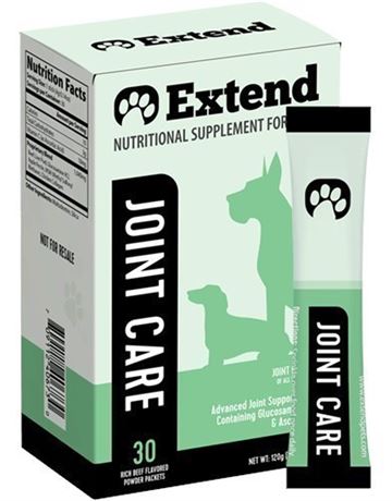 30 Count - Extend - Joint Care for Dogs - Glucosamine for Dogs with MSM
