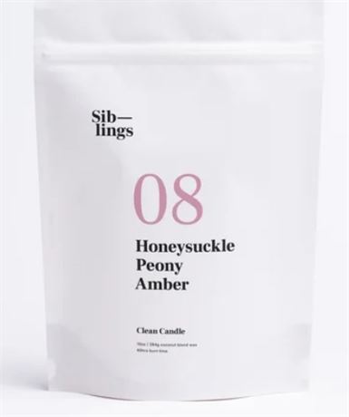 Sib— lings No 08 — Peony, Honeysuckle, Amber 10oz