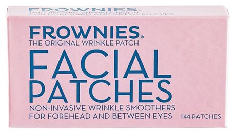 FROWNIES Forehead and Between the Eyes Wrinkle Patches - Hypoallergenic Facial P