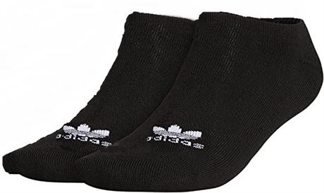 ADIDAS Trefoil Cotton No-Show Socks (Black)