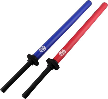 Superdo Foam Practice Swords Detachable Handle Training Stick (Double Pack)