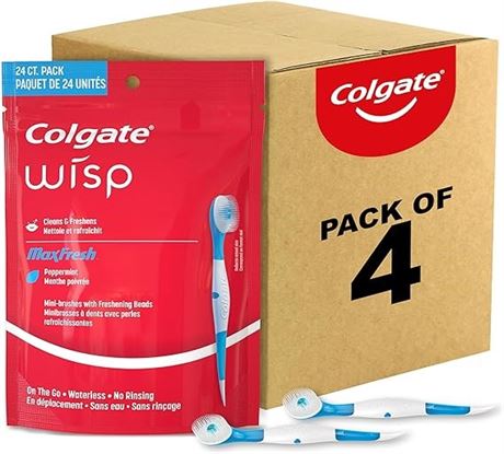 Colgate Wisp Disposable Mini Toothbrush - 24 Count - Peppermint
