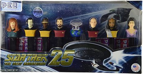 PEZ Star Trek Next Generation 25th Anniversary Edition Collectible Set of 8
