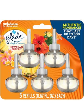 Glade PlugIns Refills Air Freshener, Scented and Essential Oils for Home and Bat