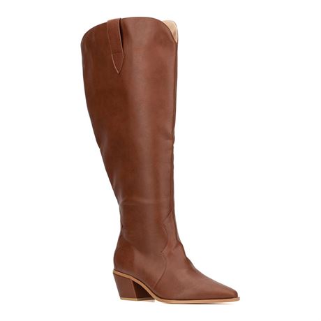 SIZE 8 Fashion to Figure Mariana Women's Extra Wide Calf Knee-High Boots