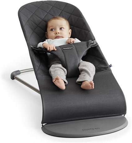BabyBjorn Fabric Seat for Bouncer, Cotton, Grey