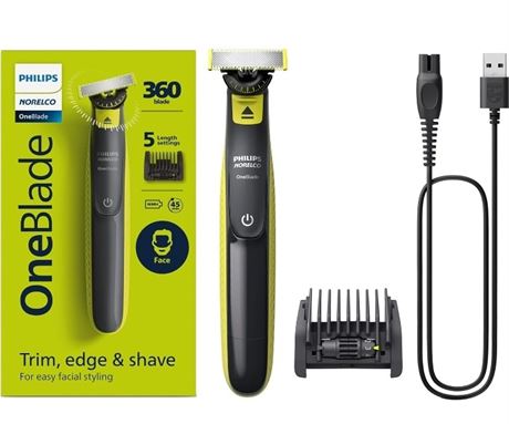 Philips Norelco OneBlade Hybrid Electric Trimmer and Shaver, FFP