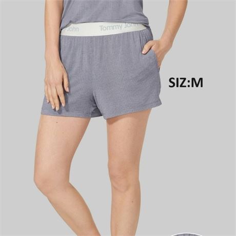 SIZE:M Tommy John Women's Second Skin Luxe Rib Sleep Short(SEE NOTE)