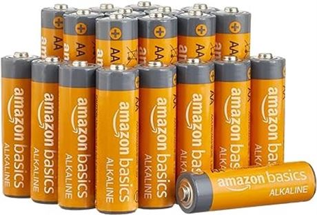 Amazon Basics 20 Pack AA High-Performance Alkaline Batteries, 10-Year ...
