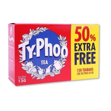 Ty-Phoo British Black Tea: 120 Teabags