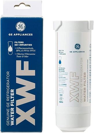 GE XWF Refrigerator Water Filter | Pack of 1, White