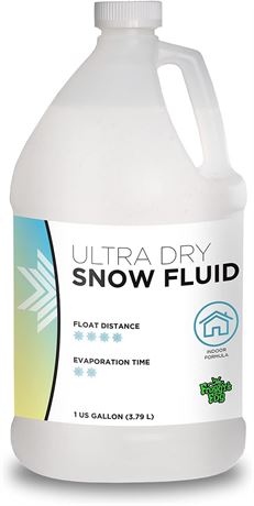 Froggys Snow Juice - 1 Gallon Evaporative Fluid for Artificial Snow Flake Machin