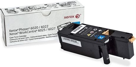 Xerox Phaser 6020/6022 / Workcentre 6025/6027 Cyan Standard Capacity Toner