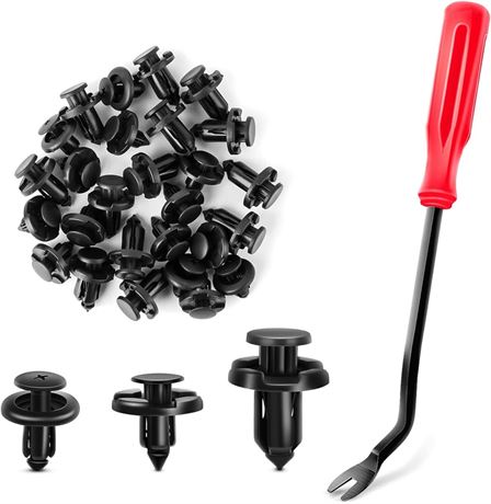 100PCS Push Type Retainer Fasteners Rivets Clips