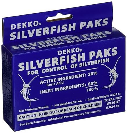 2 BOX (24 PACKS ea) - Dekko Silverfish Paks DEK1002