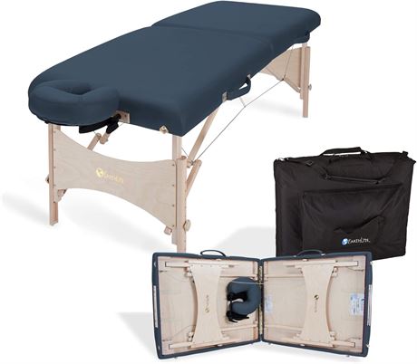 EARTHLITE Portable Massage Table HARMONY DX – Eco-Friendly Design, Hard Maple, S