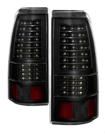 Xtune LED Tail Lights, LED Tail Lights - ALT-JH-CSIL99-LED-BK in Black Lens for