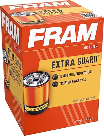 FRAM Extra Guard PH3506, 10K Mile Change Interval Spin-On Oil Filter