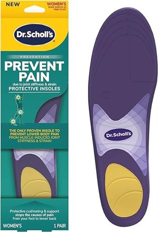 Dr. Scholl's Prevent Pain Lower Body Protective Insoles, Women's 6-10, 1 Pair