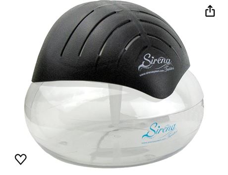Sirena Twister Air Purifier (Black) - Water Filter Air Washer For Home and Offic