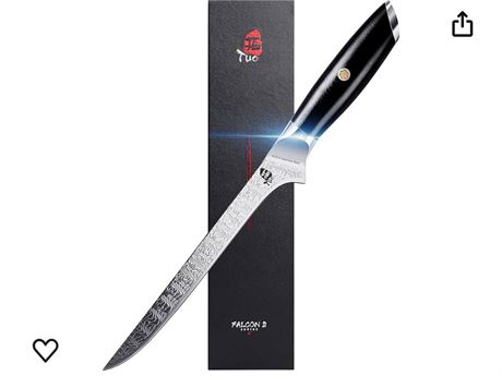 TUO Boning Knife 7 inch - Fillet Knife Flexible Kitchen Knife, AUS-8 Stainless S
