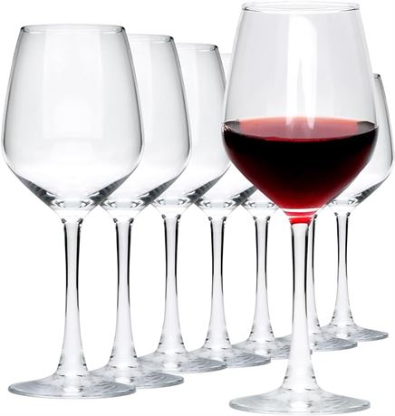 Cadamada Wine Glasses Set of 8, 12oz Red Wine Glasses, for ...