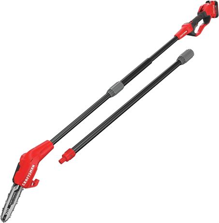 CRAFTSMAN V20 Pole Saw, Cordless, 14-Foot, 4.0Ah, Battery and Charger Included (