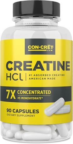 Creatine HCl Capsules | Supports Muscle, Cognitive, and Immune Health BB 8/26