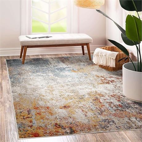 JV Home Luxe Collection Abstract | Chic | Modern Area Rug for Living Room, Bedro