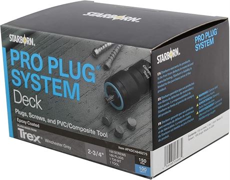 Starborn Industries Pro Plug System Plugs and Epoxy Screws