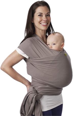 Boba Baby Wrap Carrier Newborn to Toddler - 3-15 kg (Grey)
