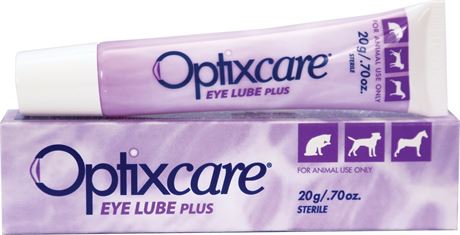 Optixcare Eye Lube Plus for Dogs Cats & Horses 0.7 Oz.