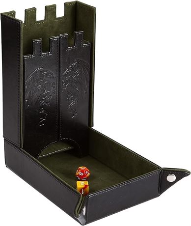 Forged Dice Co. Draco Castle Foldable Dice Tray and Dice Tower - Foldable DND