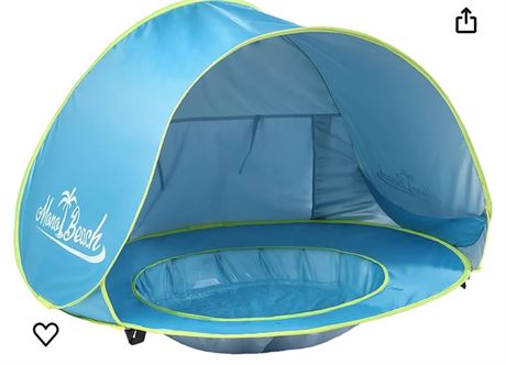 Monobeach Baby Beach Tent Pop Up Portable Shade Pool UV Protection Sun Shelter f