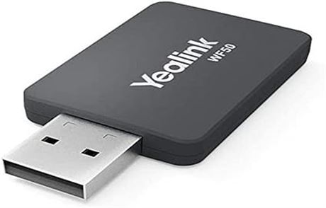 Yealink WF50- Dual Band Wi-Fi USB Dongle. Compatible with Yealink SIP-T27G/T41S/