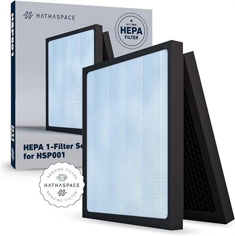 HATHASPACE Air Purifier Hepa Filter Replacement - Certified Filters for HSP001